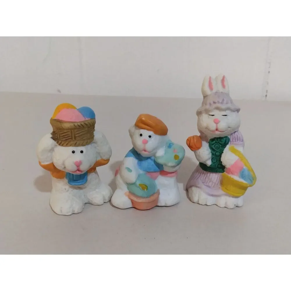 Vintage Easter Ceramic Figurines set of 3